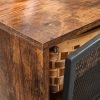 Ciemne brązowe drewno - stolik kawowy, szafka nocna 45x40x55 VS26