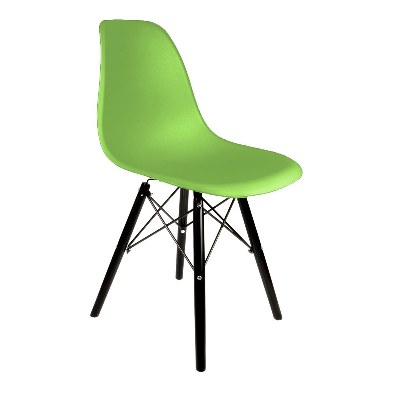 Krzesło plastikowe zielone do salonu